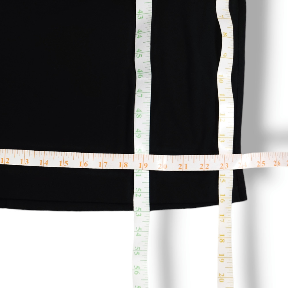EUC Lilla P Double V-Neck Oversized Stretch Jersey Maxi Dress Sz. XL [14]‎ Black - Picture 6 of 7
